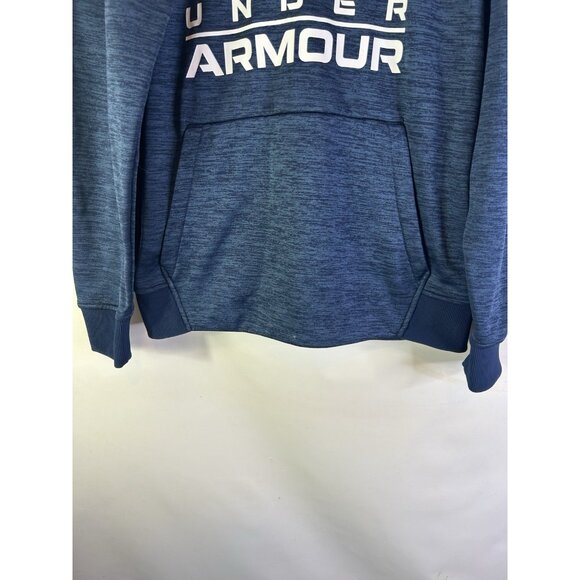New Under Armour Spell Out 1/2 Zip Hooded Sweatshirt Hoodie - Picture 2 of 7